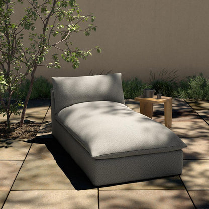 Four Hands - Solano - Build Your Own: Grant Outdoor Sectional - Chaise Piece - Faye Ash - 232149-003 veiw 4