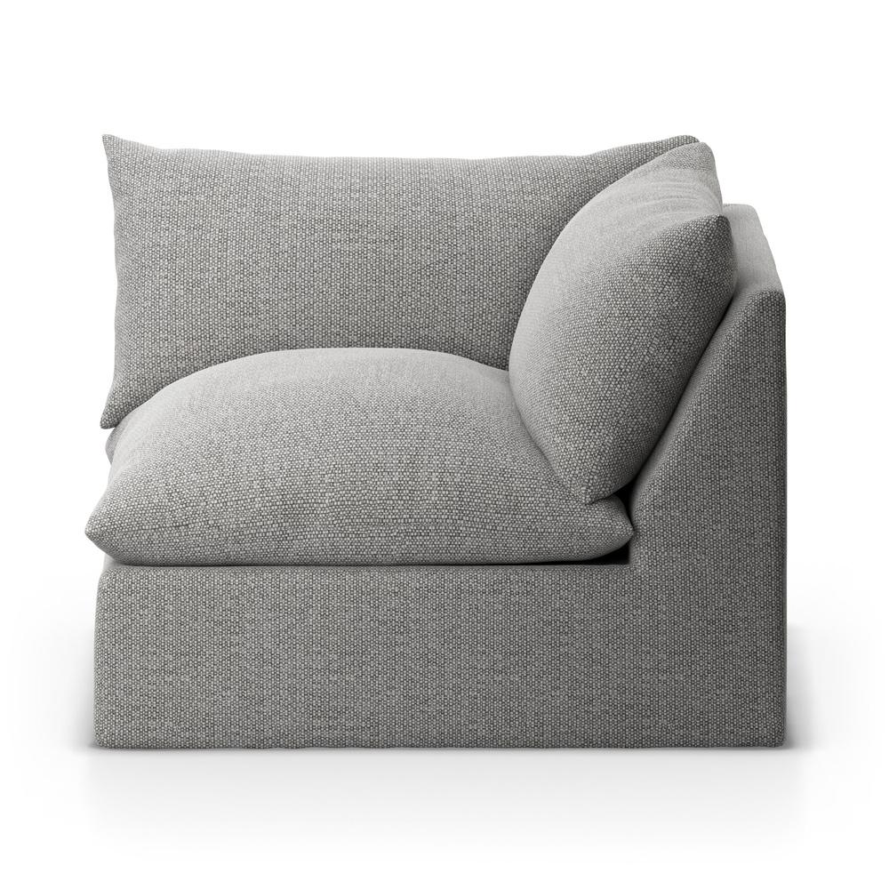 Four Hands - Solano - Build Your Own: Grant Outdoor Sectional - Corner Piece - Faye Ash - 230628-002 veiw 3