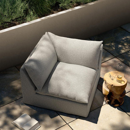 Four Hands - Solano - Build Your Own: Grant Outdoor Sectional - Corner Piece - Faye Ash - 230628-002 veiw 4