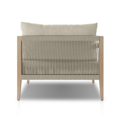 Four Hands - Solano - Build Your Own: Sherwood Outdoor Sectional, Brown - FIQA Boucle Cream - 237637-006_CLOSEOUT view 4