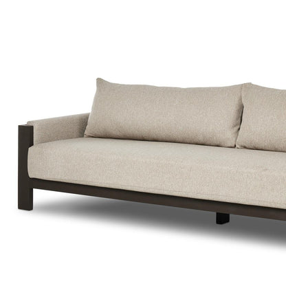 Four Hands - Solano - Chapman Outdoor Metal Sofa-106in - Concha Fog - 247428-002 veiw 8