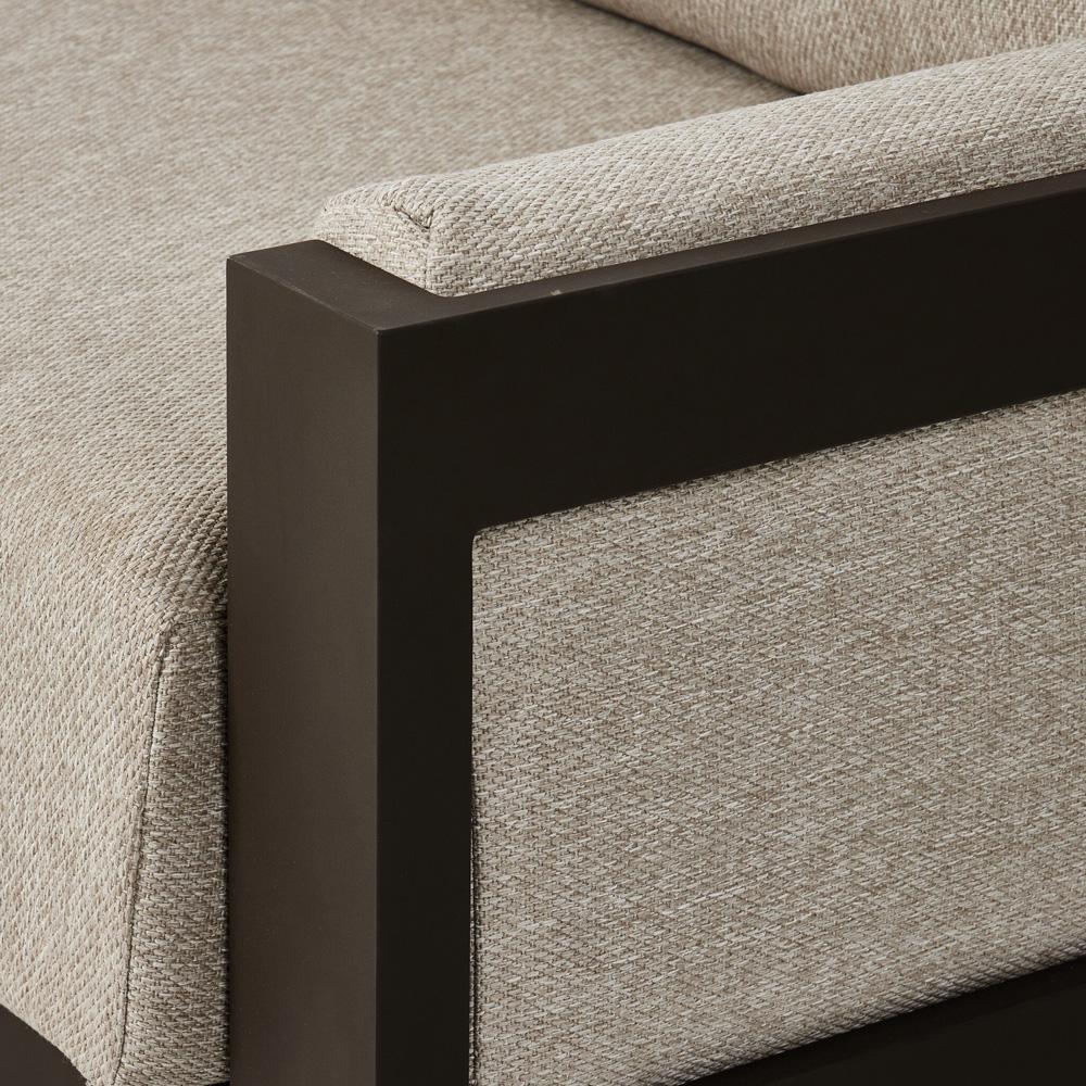Four Hands - Solano - Chapman Outdoor Metal Sofa-106in - Concha Fog - 247428-002 veiw 9