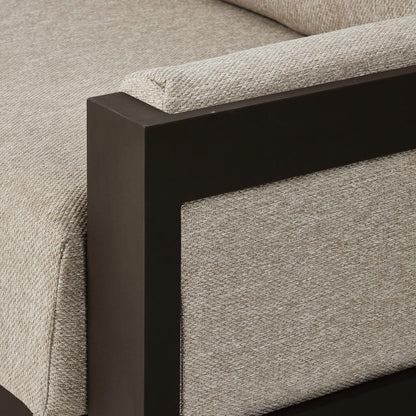 Four Hands - Solano - Chapman Outdoor Metal Sofa-106in - Concha Fog - 247428-002 veiw 9