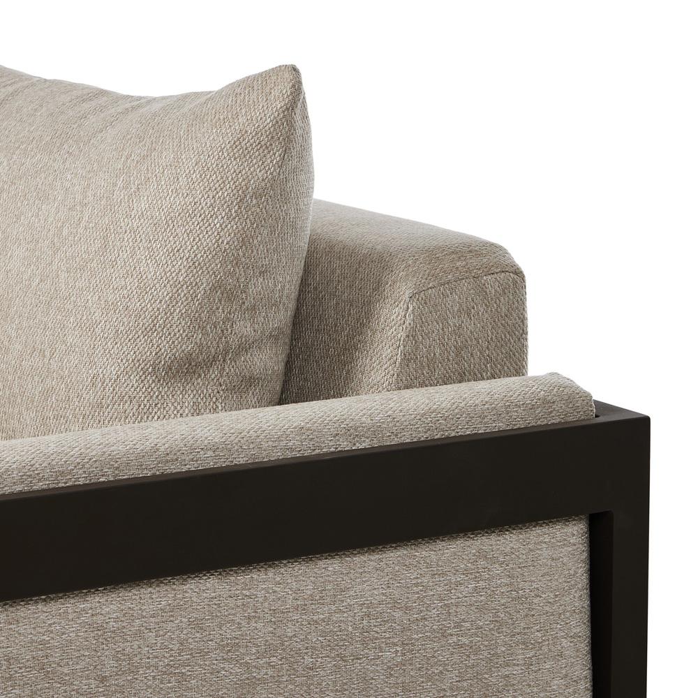 Four Hands - Solano - Chapman Outdoor Metal Sofa-106in - Concha Fog - 247428-002 veiw 10