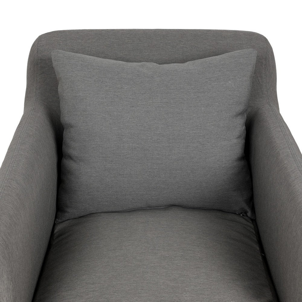Four Hands - Solano - Dade Outdoor Slipcover Swivel Chair - Venao Charcoal - 223196-004_CLOSEOUT view 7