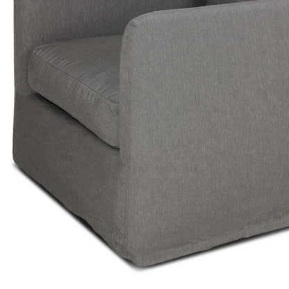 Four Hands - Solano - Dade Outdoor Slipcover Swivel Chair - Venao Charcoal - 223196-004_CLOSEOUT view 8