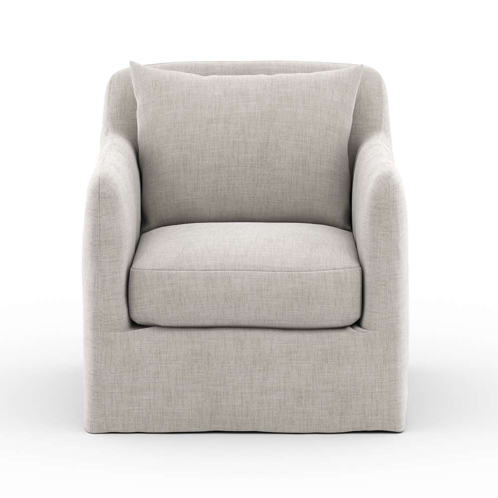 Four Hands - Solano - Dade Outdoor Swivel Chair-Stone Grey - 223196-002 veiw 2