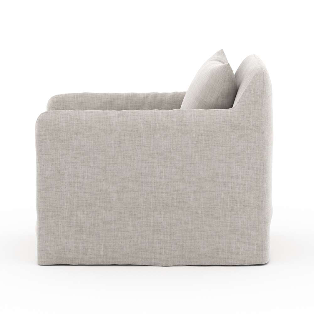 Four Hands - Solano - Dade Outdoor Swivel Chair-Stone Grey - 223196-002 veiw 3