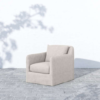 Four Hands - Solano - Dade Outdoor Swivel Chair-Stone Grey - 223196-002 veiw 4