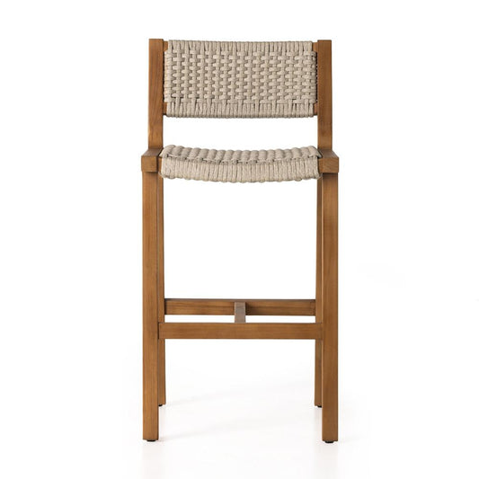 Four Hands - Solano - Delano Outdoor Bar Stool - Ivory Rope - 106968-005 veiw 2