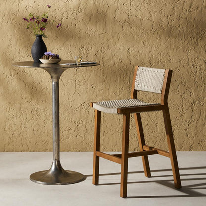 Four Hands - Solano - Delano Outdoor Bar Stool - Ivory Rope - 106968-005 veiw 4