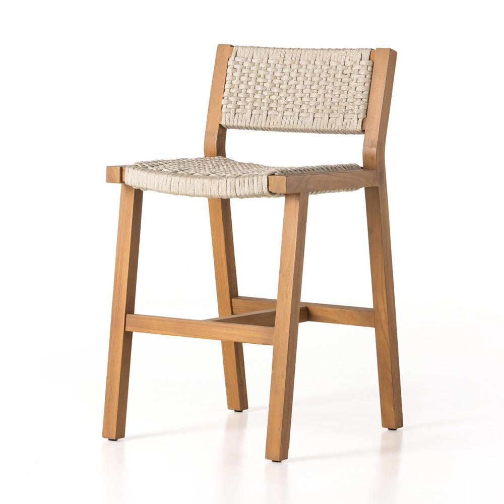 Four Hands - Solano - Delano Outdoor Counter Stool - Ivory Rope - 106968-006 veiw 1