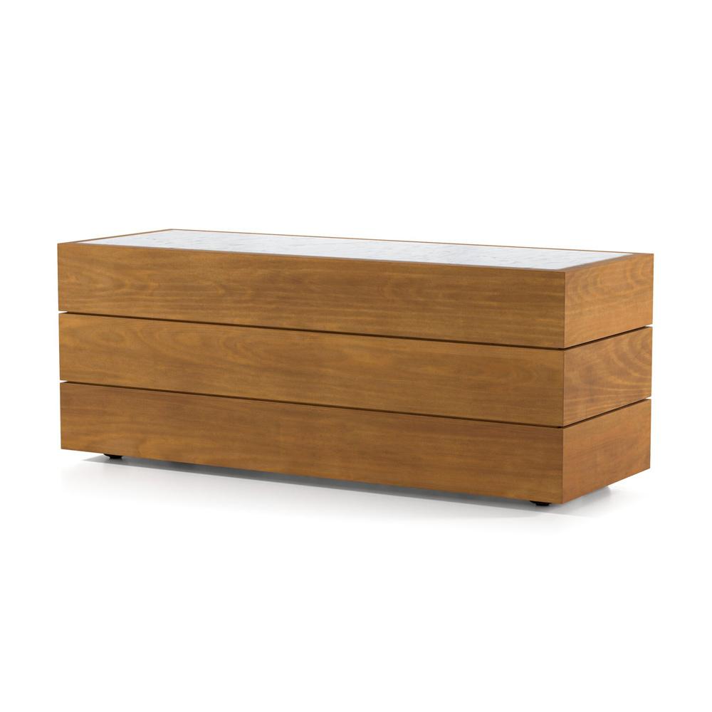 Four Hands - Solano - Grant Outdoor End Table - White Marble - 229626-003 veiw 1