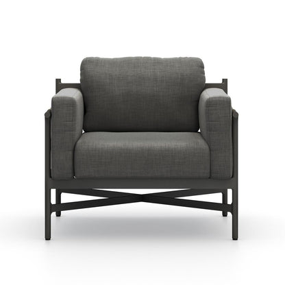 Four Hands - Solano - Hearst Outdoor Chair - Venao Charcoal - 108960-014 veiw 2