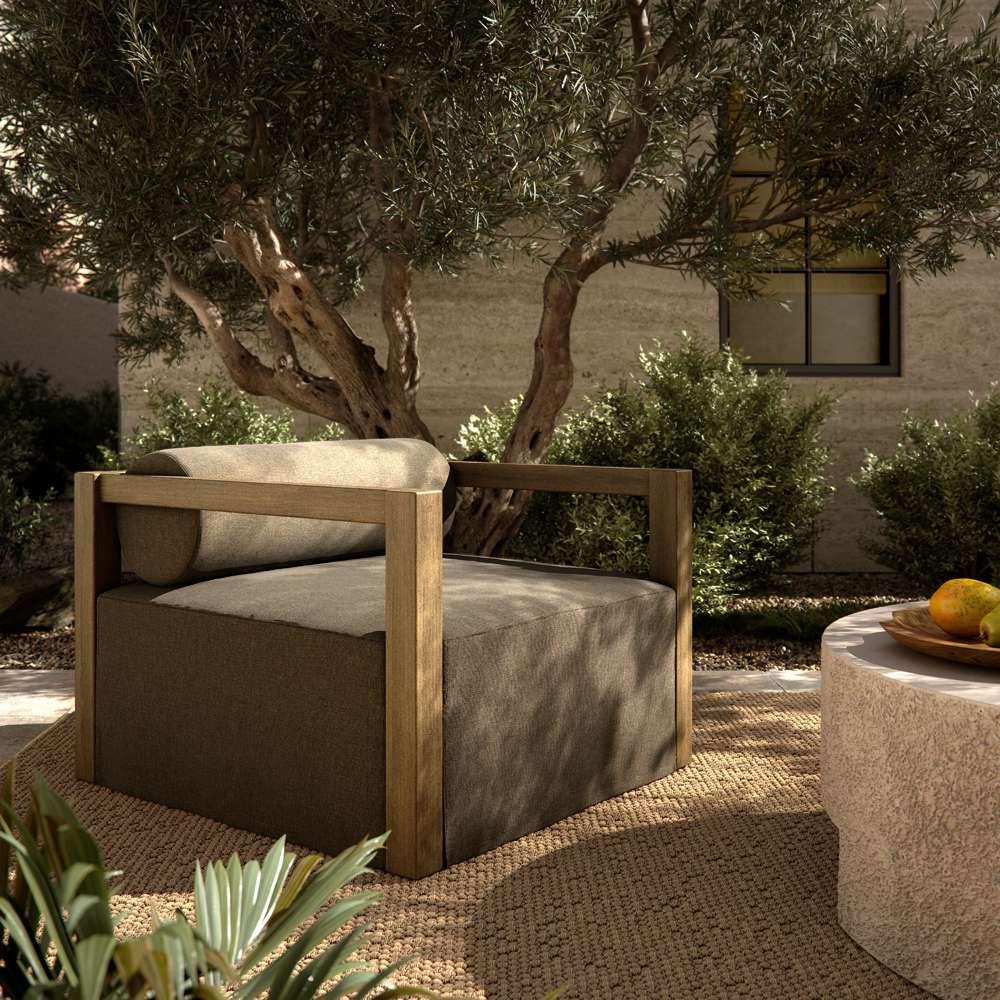 Four Hands - Solano - Laskin Outdoor Chair-Washed Brown-Fsc - 235159-004 veiw 6