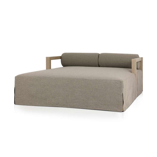 Four Hands - Solano - Laskin Outdoor Daybed-Washed Brown-Fsc - 235158-004 veiw 1