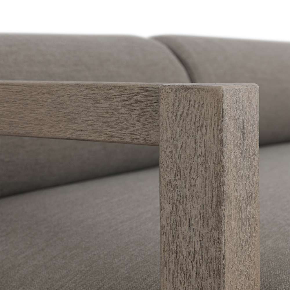 Four Hands - Solano - Laskin Outdoor Daybed-Washed Brown-Fsc - 235158-004 veiw 3