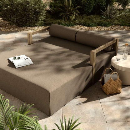 Four Hands - Solano - Laskin Outdoor Daybed-Washed Brown-Fsc - 235158-004 veiw 5