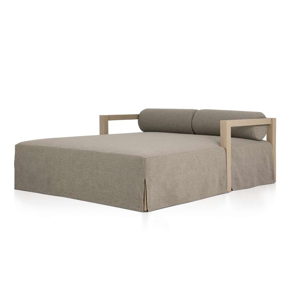 Four Hands - Solano - Laskin Outdoor Daybed-Washed Brown-Fsc - 235158-004 veiw 7