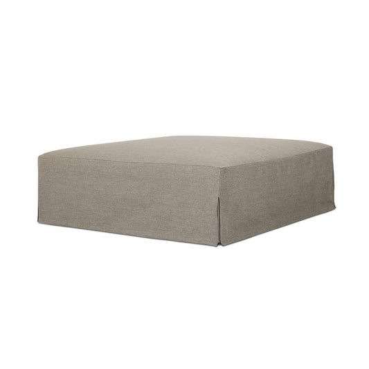 Four Hands - Solano - Laskin Outdoor Ottoman-Washed Brown-Fsc - 235157-004 veiw 1
