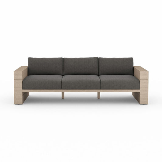 Four Hands - Solano - Leroy Outdoor Sofa, Washed Brown - Venao Charcoal - JSOL-08902K-562_CLOSEOUT view 2