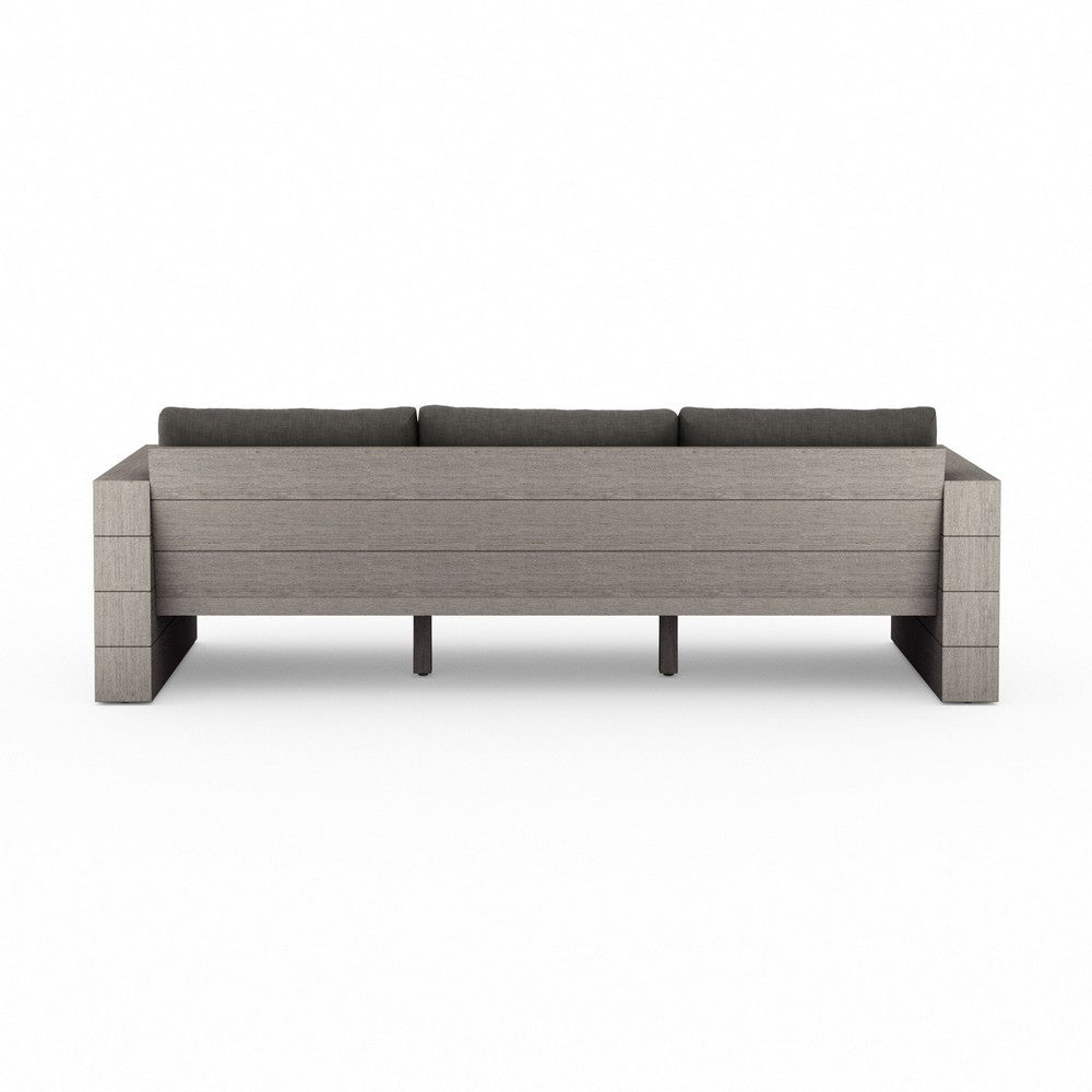 Four Hands - Solano - Leroy Outdoor Sofa, Weathered Grey - Venao Charcoal - JSOL-08901K-562_CLOSEOUT view 4