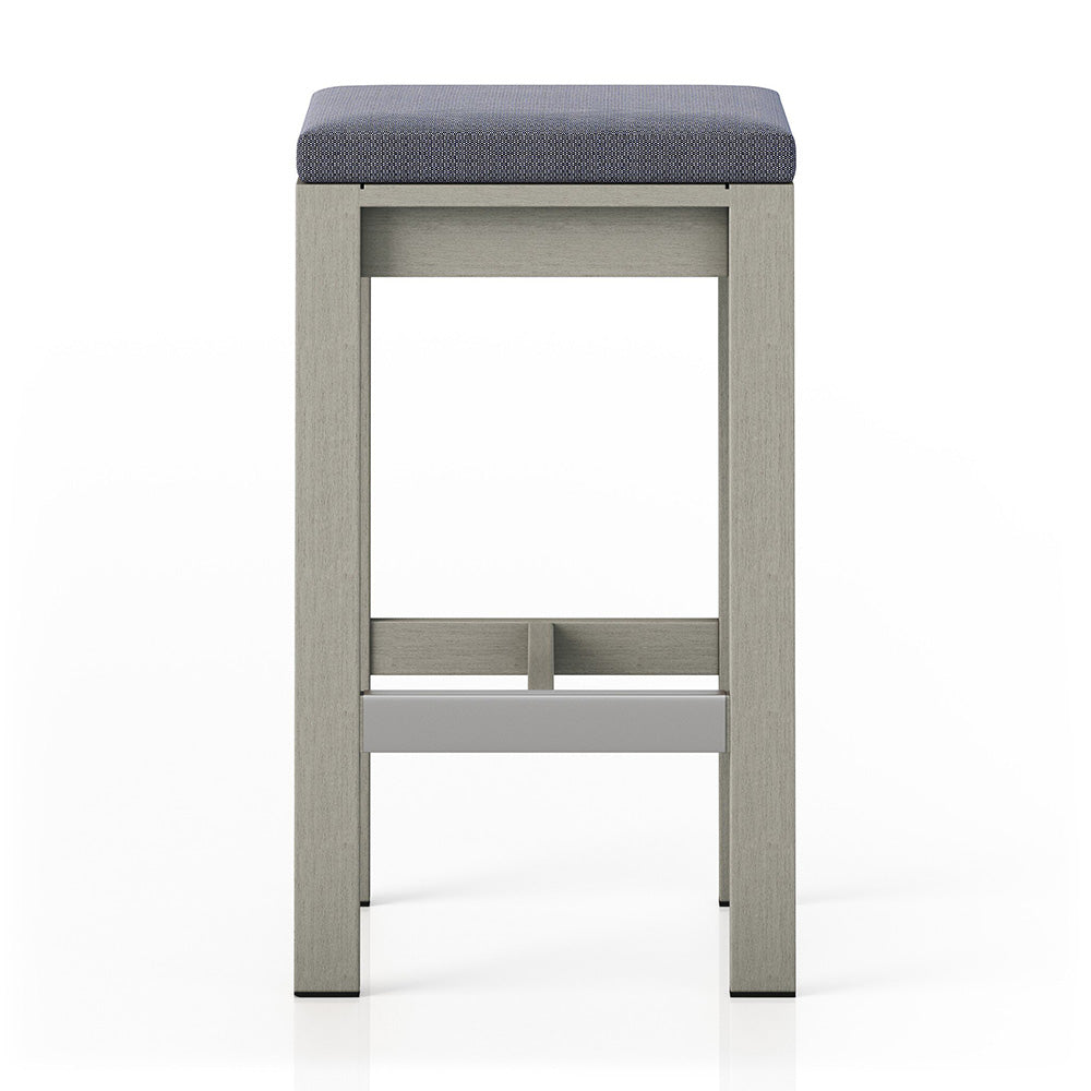 Four Hands - Solano - Monterey Bar + Counter Stool, Weathered Grey - Faye Navy - 227507-014_CLOSEOUT view 2