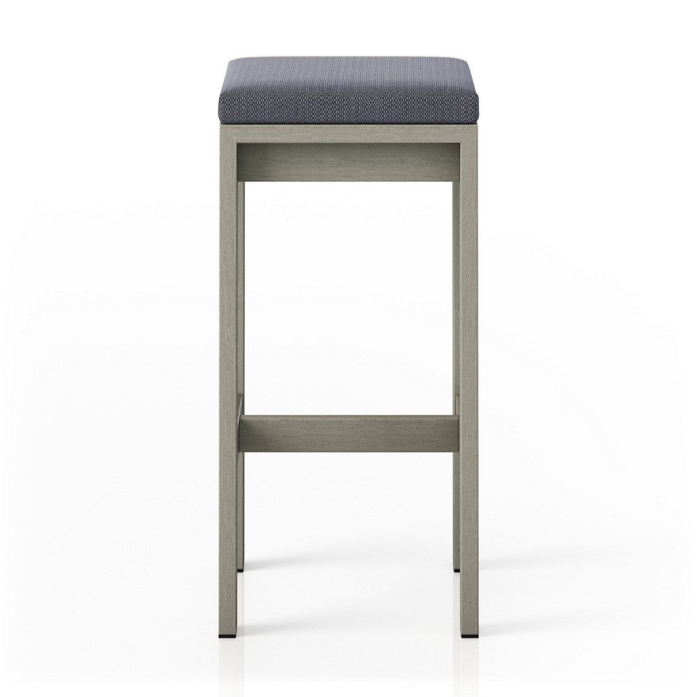 Four Hands - Solano - Monterey Bar + Counter Stool, Weathered Grey - Faye Navy - 227507-014_CLOSEOUT view 3