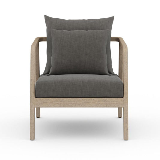 Four Hands - Solano - Numa Outdoor Chair - Washed Brown - Venao Charcoal - 223202-003 veiw 2