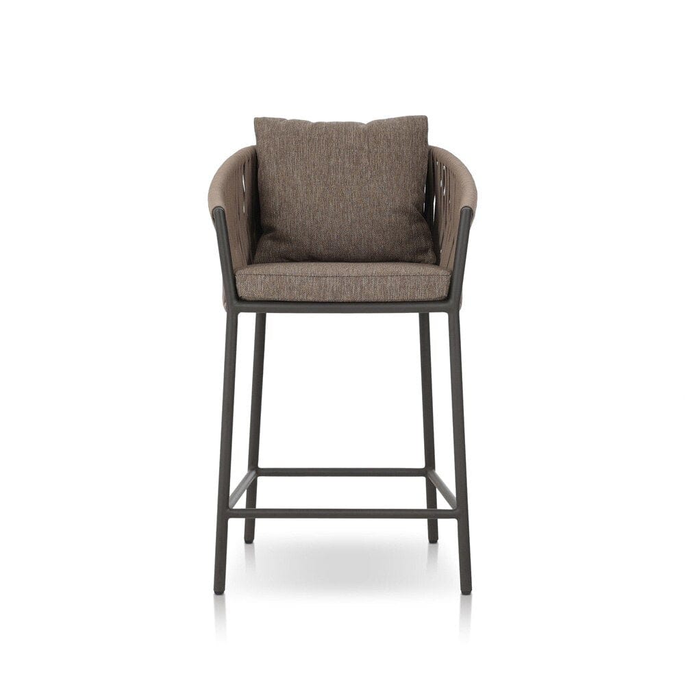 Four Hands - Solano - Porto Outdoor Counter Stool - Ellor Brown - 107039-006 veiw 2