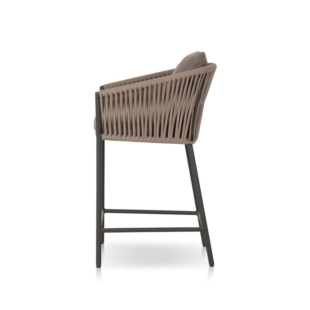Four Hands - Solano - Porto Outdoor Counter Stool - Ellor Brown - 107039-006 veiw 3