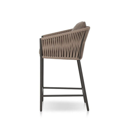 Four Hands - Solano - Porto Outdoor Counter Stool - Ellor Brown - 107039-006 veiw 3