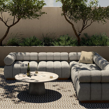 Four Hands - Solano - Roma Outdoor 5-Piece Sectional - Faye Ash - 230028-001 veiw 10