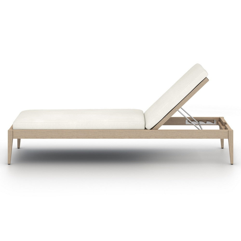 Four Hands - Solano - Sherwood Outdoor Chaise, Washed Brown - Venao Ivory - 226912-014_CLOSEOUT view 3