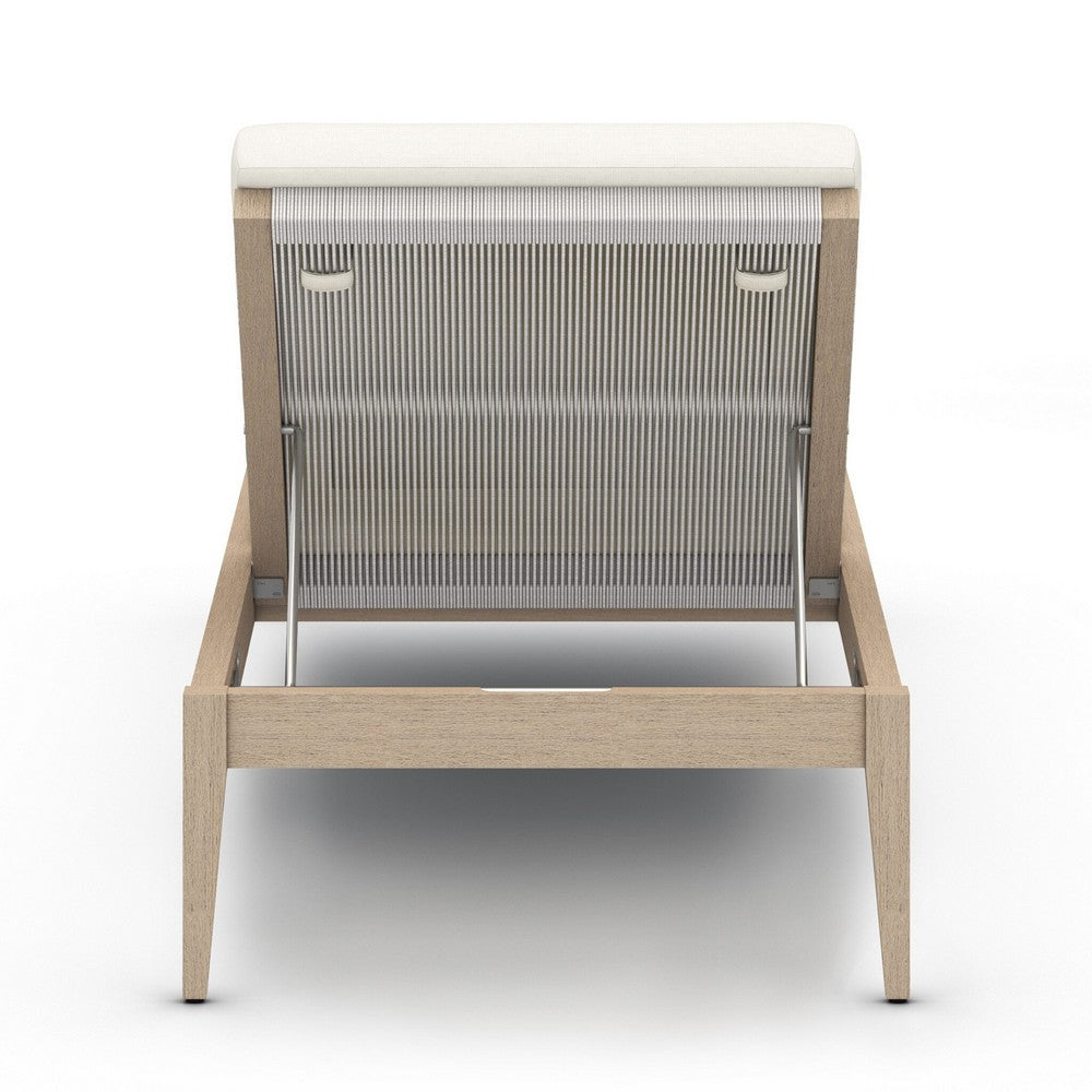 Four Hands - Solano - Sherwood Outdoor Chaise, Washed Brown - Venao Ivory - 226912-014_CLOSEOUT view 4