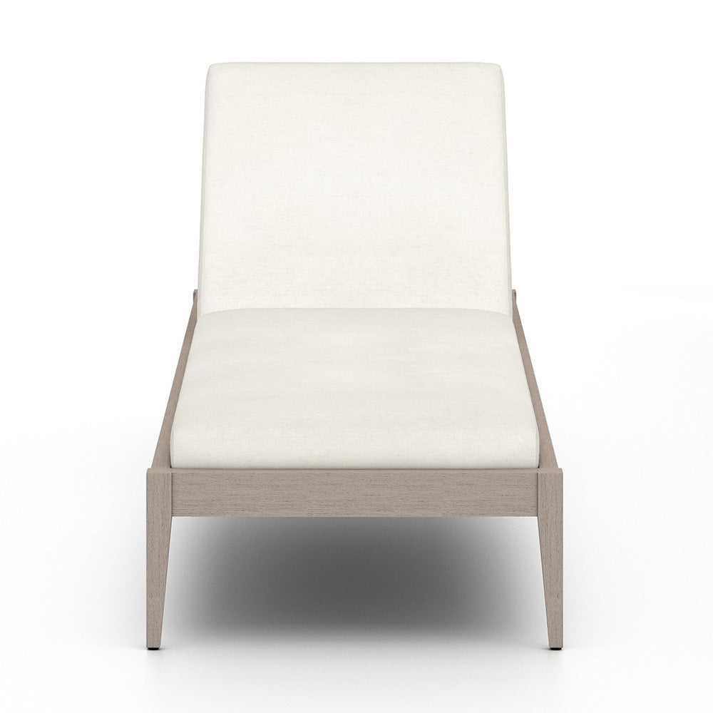 Four Hands - Solano - Sherwood Outdoor Chaise, Weathered Grey - Venao Ivory - 226912-013_CLOSEOUT view 2
