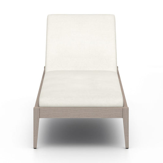 Four Hands - Solano - Sherwood Outdoor Chaise, Weathered Grey - Venao Ivory - 226912-013_CLOSEOUT view 2