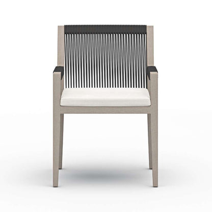 Four Hands - Solano Sherwood Outdoor Dining Armchair- Grey -223831-012 veiw 2