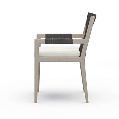 Four Hands - Solano Sherwood Outdoor Dining Armchair- Grey -223831-012 veiw 3