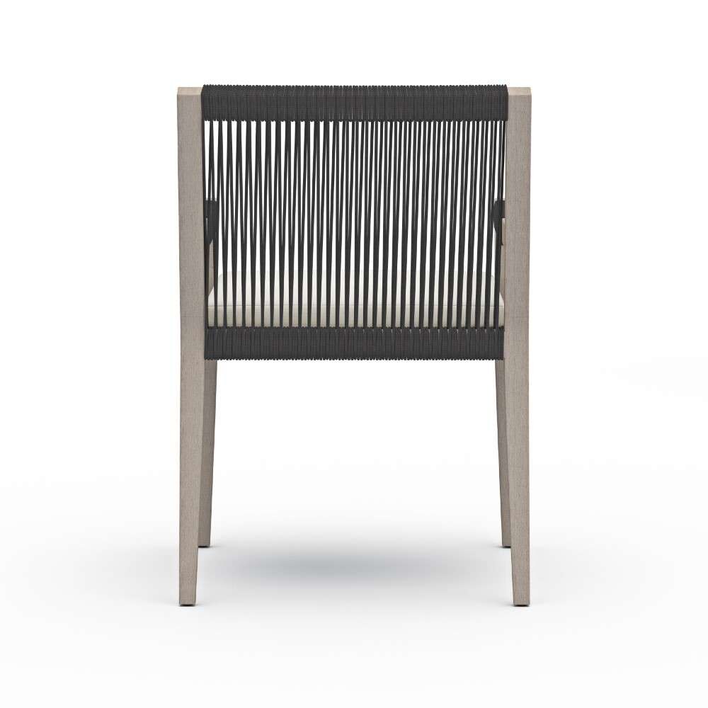 Four Hands - Solano Sherwood Outdoor Dining Armchair- Grey -223831-012 veiw 4