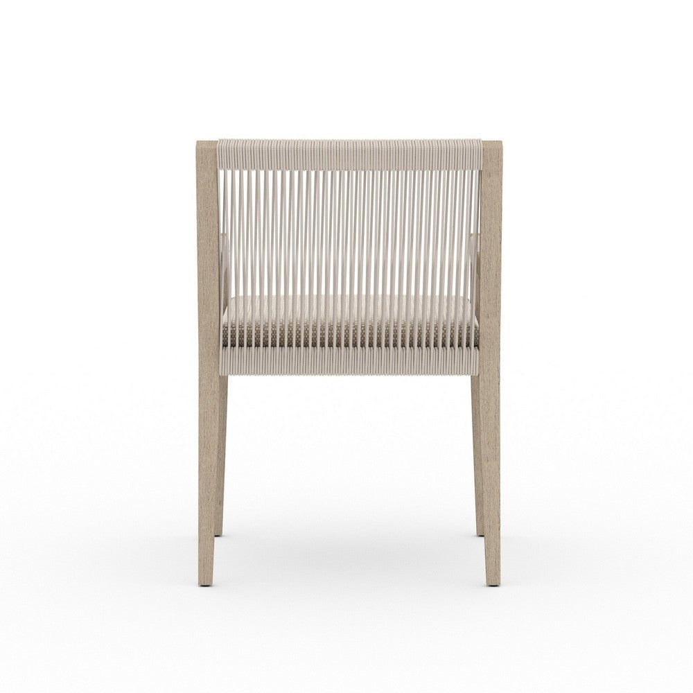 Four Hands - Solano - Sherwood Outdoor Dining Armchair, Washed Brown - Faye Sand - 223831-006_CLOSEOUT view 4