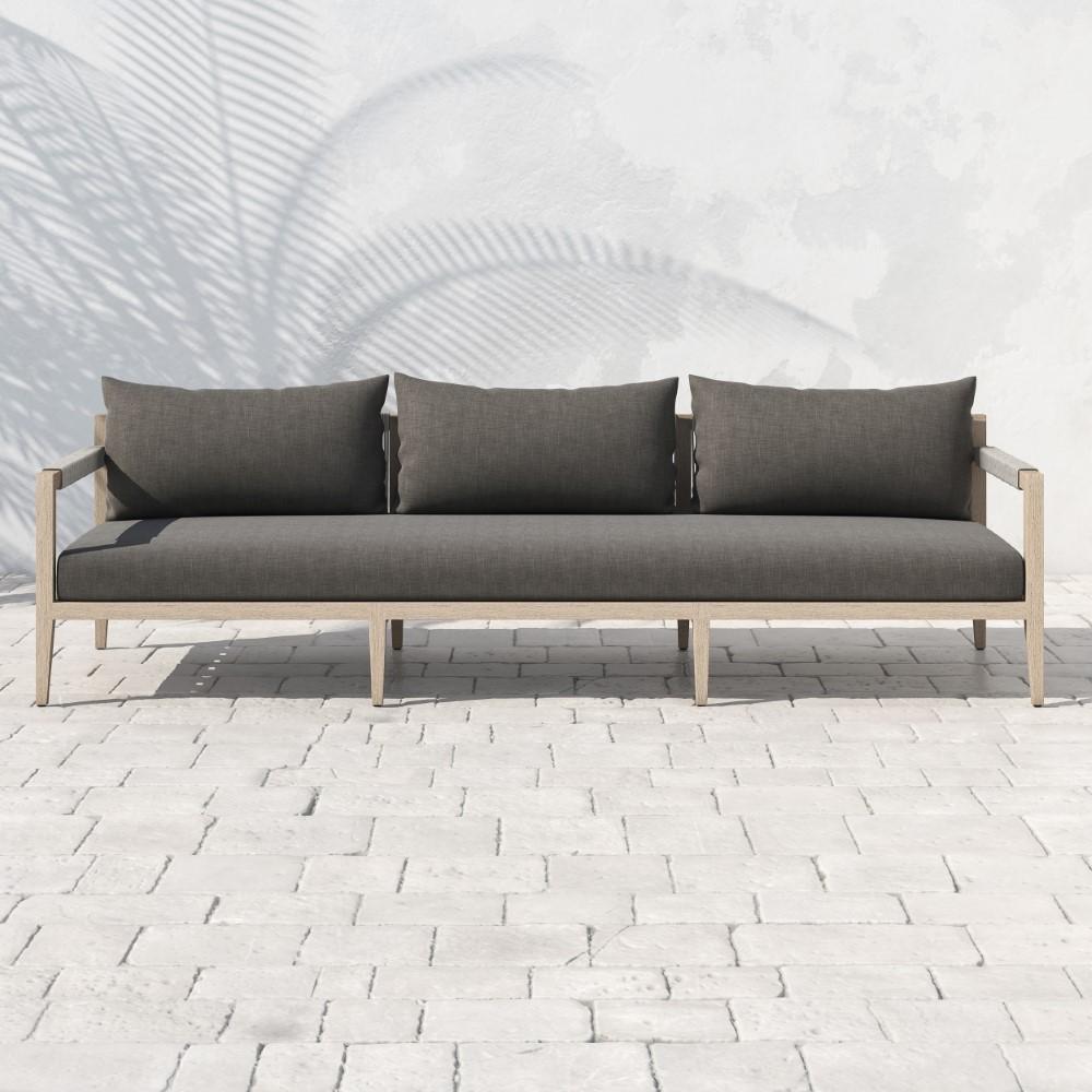 Four Hands - Sherwood Outdoor Sofa 93in - Brown/Stone Gr - JSOL-10202K-561 veiw 4