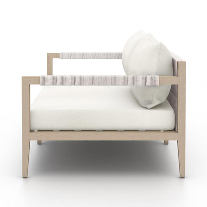 Four Hands - Solano - Sherwood Outdoor Sofa, Washed Brown - Venao Ivory - 223329-019 veiw 3