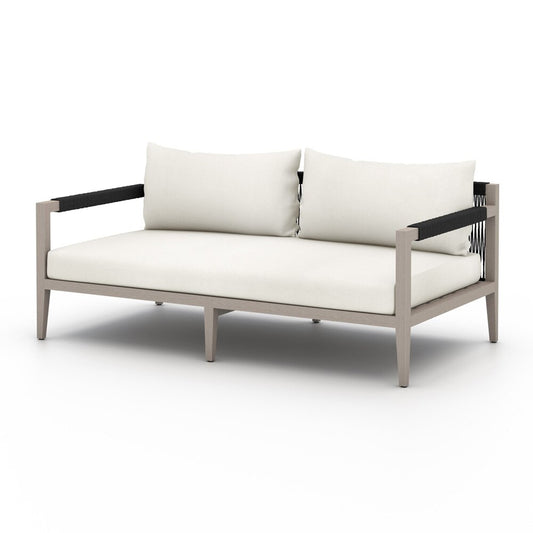 Four Hands - Solano - Sherwood Outdoor Sofa, Weathered Grey - Venao Ivory - 223329-020 veiw 1