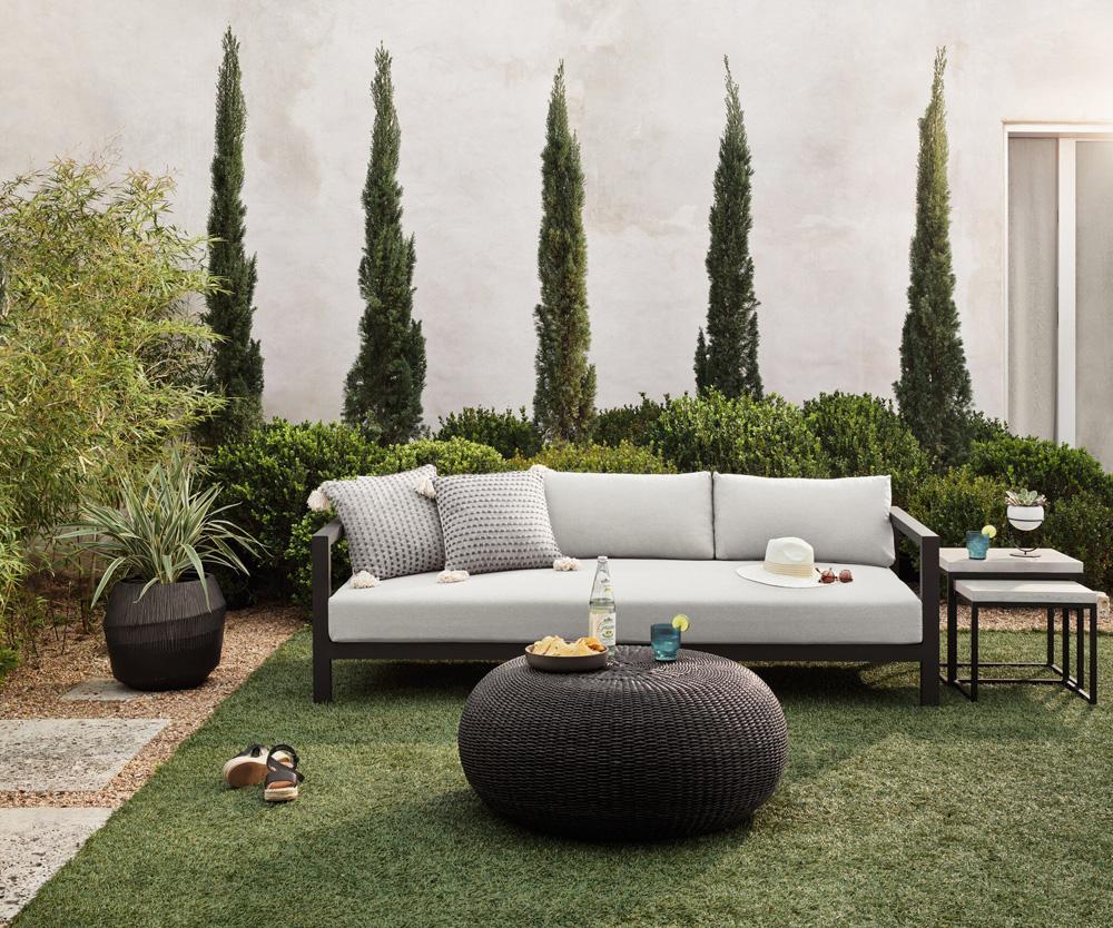 Four Hands - Solano - Sonoma Outdoor Sofa, Bronze - Venao Grey - 106951-017 veiw 10