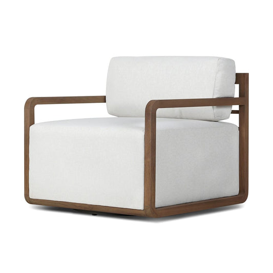 Four Hands - Solano - Stroud Outdoor Swivel Chair - Alessi Linen - 235141-024_CLOSEOUT view 1