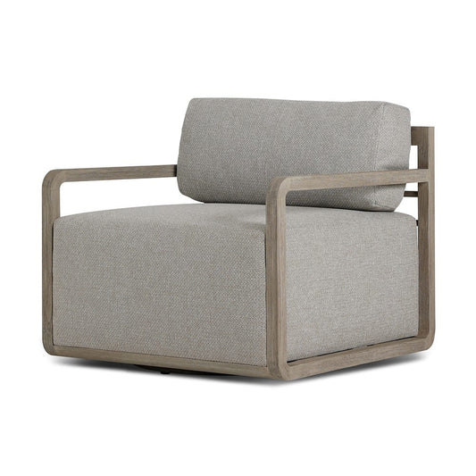 Four Hands - Solano - Stroud Outdoor Swivel Chair - Hayes Fog - 235141-023_CLOSEOUT view 1