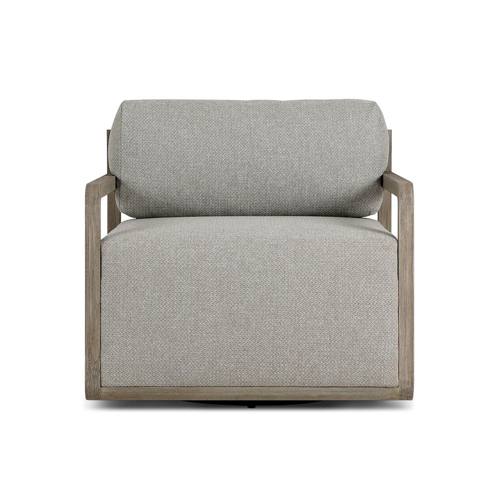 Four Hands - Solano - Stroud Outdoor Swivel Chair - Hayes Fog - 235141-023_CLOSEOUT view 2