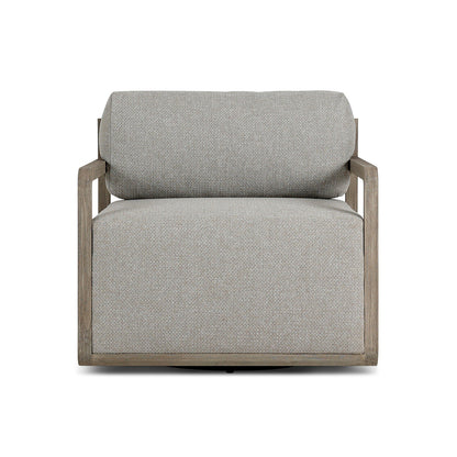 Four Hands - Solano - Stroud Outdoor Swivel Chair - Hayes Fog - 235141-023_CLOSEOUT view 2