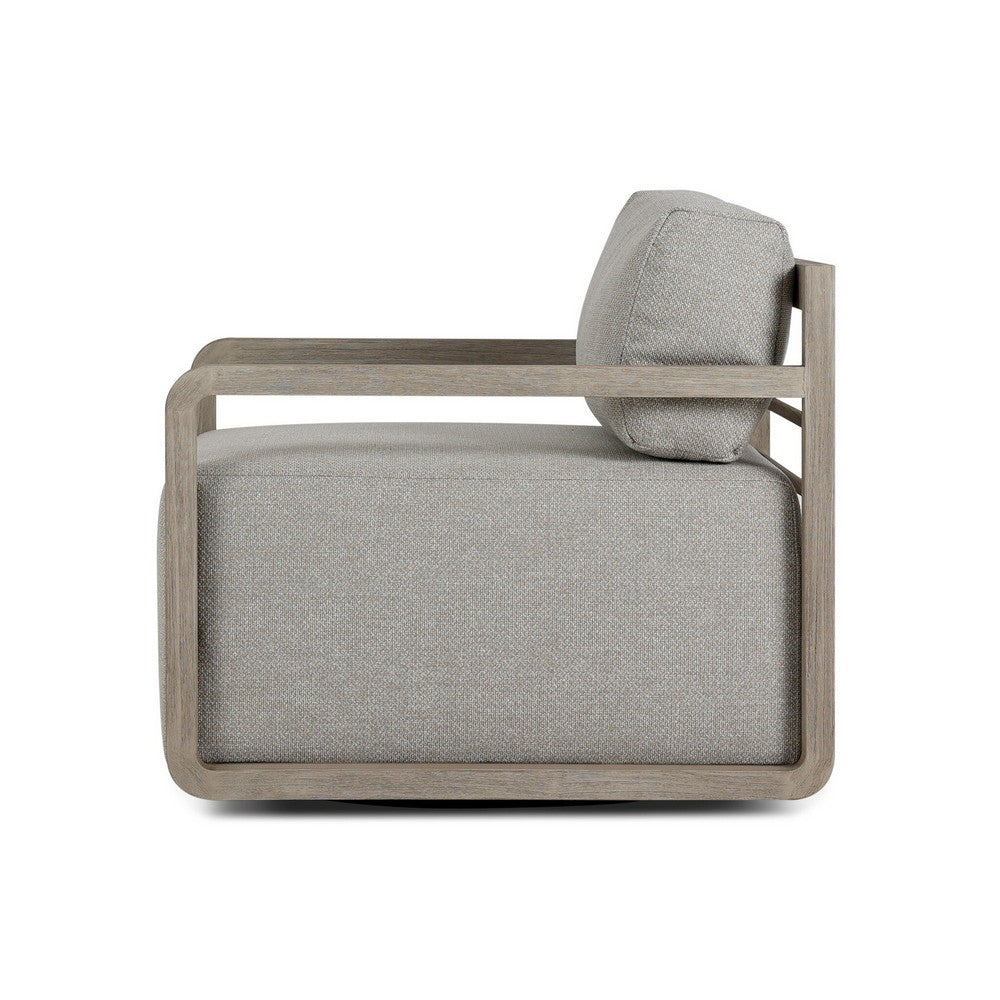 Four Hands - Solano - Stroud Outdoor Swivel Chair - Hayes Fog - 235141-023_CLOSEOUT view 3
